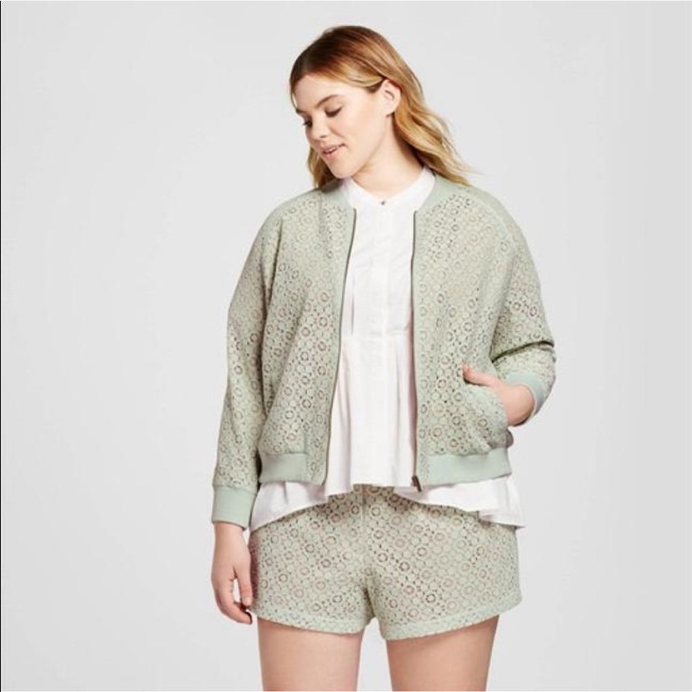 Victoria Beckham For Target Lace Bomber Jacket - Picture 2 of 4